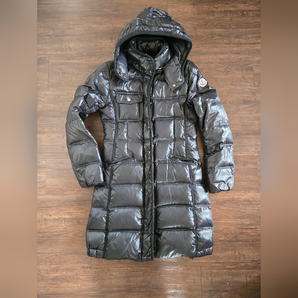 Moncler Women's Black Long Puffer Coat